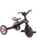 Dječji sklopivi tricikl 4 u 1 Globber - Explorer Trike Foldable, ružičasti - 3t