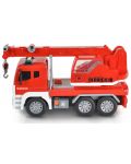 Dječja igračka Moni Toys - Kamion s dizalicom i kukom, crveni, 1:12 - 2t