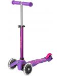 Dječji romobil Micro - Mini Deluxe LED, Purple Pink - 1t