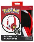 Dječje slušalice OTL Technologies - Pokemon Interactive, crvene - 6t