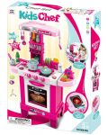 Dječja kuhinja Raya Toys - Sa svjetlima i zvukovima, roza - 5t