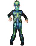 Dječji karnevalski kostim Rubies - Neon Skeleton, veličina M - 1t