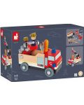 Dječja igračka Janod - Napravite vatrogasno vozilo, Diy - 1t