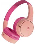 Dječje slušalice s mikrofonom Belkin - SoundForm Mini, bežične, ružičaste - 1t