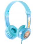 Dječje slušalice BuddyPhones - Travel, plave - 1t