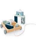 Dječja igračka Eichhorn - Vučna kolica s kockicama u boji - 1t