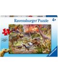 Dječja slagalica Ravensburger od 60 dijelova - Bitka dinosaura - 1t