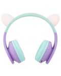 Dječje slušalice PowerLocus - P1 Ears, bežične, ljubičaste - 2t
