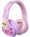 Dječje slušalice PowerLocus - P2 Kids Angry Birds, bežične, roza/ljubičaste - 2t