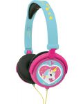 Dječje slušalice Lexibook - Unicorn HP017UNI, plave/ružičaste - 1t