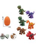 Dječja igračka Raya Toys - Dinosaur za sastavljanje, narančasto jaje - 2t