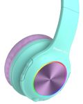 Dječje slušalice PowerLocus - PLED, bežične, plavo/ljubičaste - 2t