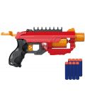 Dječja igračka Raya Toys Soft Bullet - Jurišna puška sa 8 mekih patrona, crvena - 1t