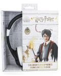 Dječje slušalice OTL Technologies - Harry Potter Hogwarts, crne - 5t