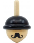 Dječja igračka Svoora - Gospodin, drveni zvrk Spinning Hats - 1t