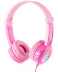 Dječje slušalice BuddyPhones - Travel, ružičaste - 1t