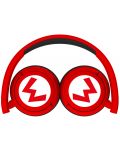 Dječje slušalice OTL Technologies - Super Mario Icon Logo, bežične, crvene - 4t