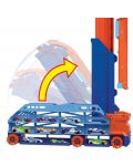 Dječja igračka Hot Wheels City - Auto transporter sa stazom za spuštanje, s autićima - 4t