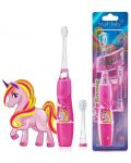 Dječja električna četkica za zube Brush Baby - Kidzsonic, Unicorn - 2t