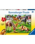 Dječja slagalica Ravensburger od 60 dijelova - Sretni konji - 1t