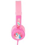 Dječje slušalice BuddyPhones - Travel, ružičaste - 2t
