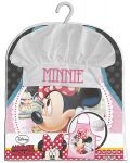 Dječji set za kuhanje Kids Licensing - Pregača i kapa, Minnie - 2t