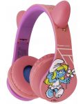 Dječje slušalice PowerLocus - P1 Smurf, bežične, roze - 2t