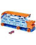 Dječja igračka Hot Wheels City - Auto transporter sa stazom za spuštanje, s autićima - 2t
