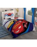 Set za jednostruki krevet TAC Licensed - Cars Race, 100% pamuk - 1t