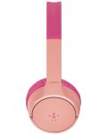 Dječje slušalice s mikrofonom Belkin - SoundForm Mini, bežične, ružičaste - 3t