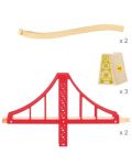 Dječja drvena igračka Bigjigs - Dvostruki viseći most - 3t