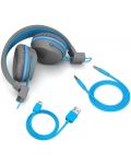 Dječje bežične slušalice JLab - JBuddies Studio, sivo/plave - 5t
