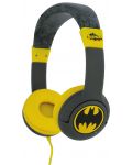 Dječje slušalice OTL Technologies - Batman, sivo/žute - 1t