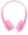 Dječje slušalice BuddyPhones - Travel, ružičaste - 3t