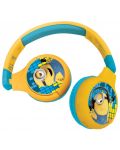 Dječje slušalice Lexibook - The Minions HPBT010DES, bežične, žute - 1t