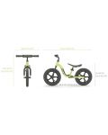 Dječji bicikl za ravnotežu Chillafish - Charlie Sport 12′′, svijetlozeleni - 8t