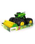 Dječja igračka Tomy John Deere - Kombajn, sa monster gumama - 3t