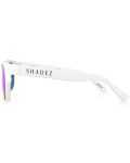 Dječje sunčane naočale Shadez - Od 3 do 7 godina, bijela s ljubičastim lećama - 3t