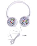 Dječje slušalice s mikrofonom I-Total - Unicorn Collection 11107, bijele - 1t