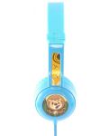 Dječje slušalice BuddyPhones - Travel, plave - 2t