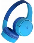 Dječje slušalice s mikrofonom Belkin - SoundForm Mini, bežične, plave - 1t