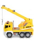 Dječja igračka Moni Toys - Kamion s dizalicom i kukom, žuti, 1:12 - 3t