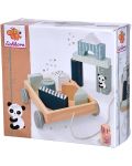 Dječja igračka Eichhorn - Vučna kolica s kockicama u boji - 3t