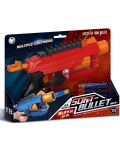 Dječja igračka Raya Toys - Jurišna puška Soft Bullet, sa 8 mekih patrona, plava - 2t