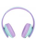 Dječje slušalice PowerLocus - P2,  bežične, zeleno/ljubičaste - 2t