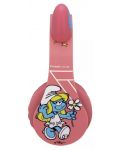 Dječje slušalice PowerLocus - P1 Smurf, bežične, roze - 5t