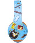 Dječje slušalice PowerLocus - P2 Kids Angry Birds, bežične, plavo/narančaste - 4t