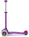 Dječji romobil Micro - Mini Deluxe LED, Purple Pink - 4t