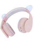 Dječje slušalice PowerLocus - P1 Ears, bežične, ružičaste - 2t