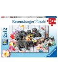 Dječja slagalica Ravensburger od 2 x 12 dijelova - Mali štenci - 1t